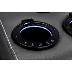 Galaxy Tech Recliner Leather 2 Seater Sofa