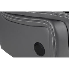 Galaxy Tech Recliner Leather 2 Seater Sofa