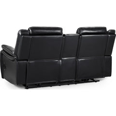 Galaxy Tech Recliner Leather 2 Seater Sofa