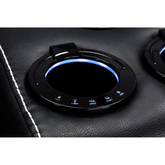 Galaxy Tech Recliner Leather 2 Seater Sofa