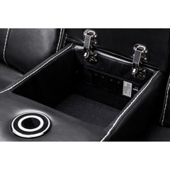 Galaxy Tech Recliner Leather 2 Seater Sofa