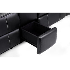 Galaxy Tech Recliner Leather 2 Seater Sofa