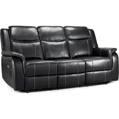 Galaxy Tech Recliner Leather 3 Seater