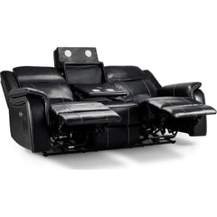 Galaxy Tech Recliner Leather 3 Seater