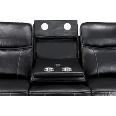 Galaxy Tech Recliner Leather 3 Seater