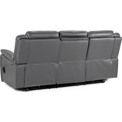 Galaxy Tech Recliner Leather 3 Seater