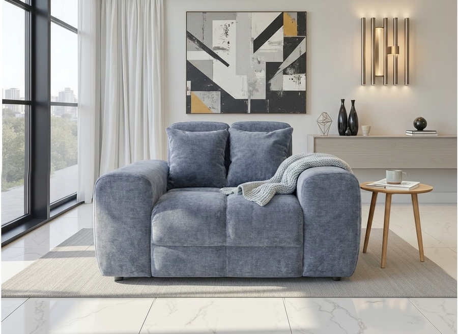 Bamburgh Grey Quilted Armchair
