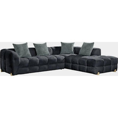 Genoa Sofa Charcoal Right Hand Corner