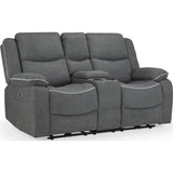 Harald Electric Recliner 2 Seater Sofa In Graphite