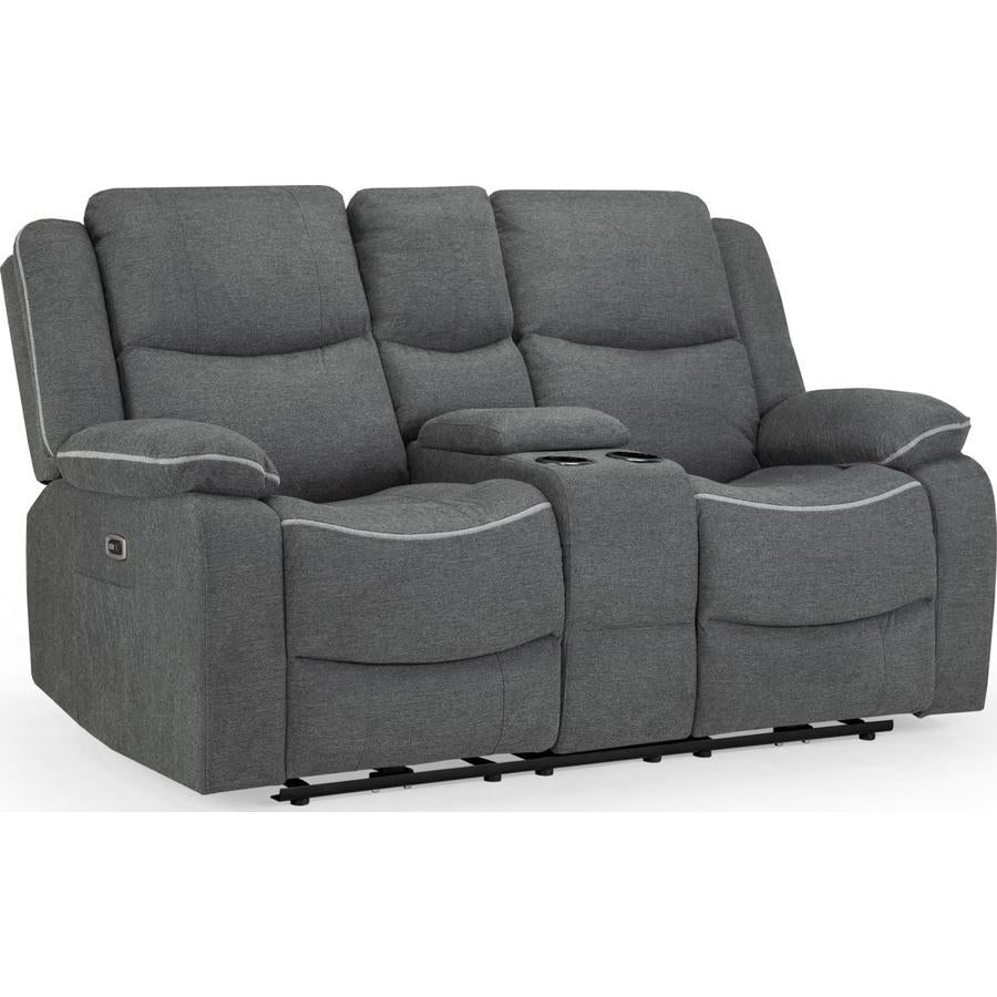 Harald Electric Recliner 2 Seater Sofa In Graphite
