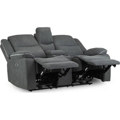 Harald Electric Recliner 2 Seater Sofa - Graphite
