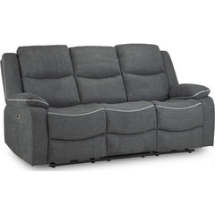 Harald Electric Recliner 3 Seater Sofa - Graphite