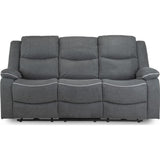Harald Electric Recliner 3 Seater Sofa - Graphite