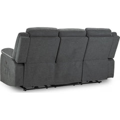 Harald Electric Recliner 3 Seater Sofa - Graphite