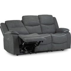 Harald Electric Recliner 3 Seater Sofa - Graphite
