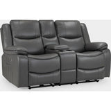 Harald Electric Recliner Sofa Black 2 Seater