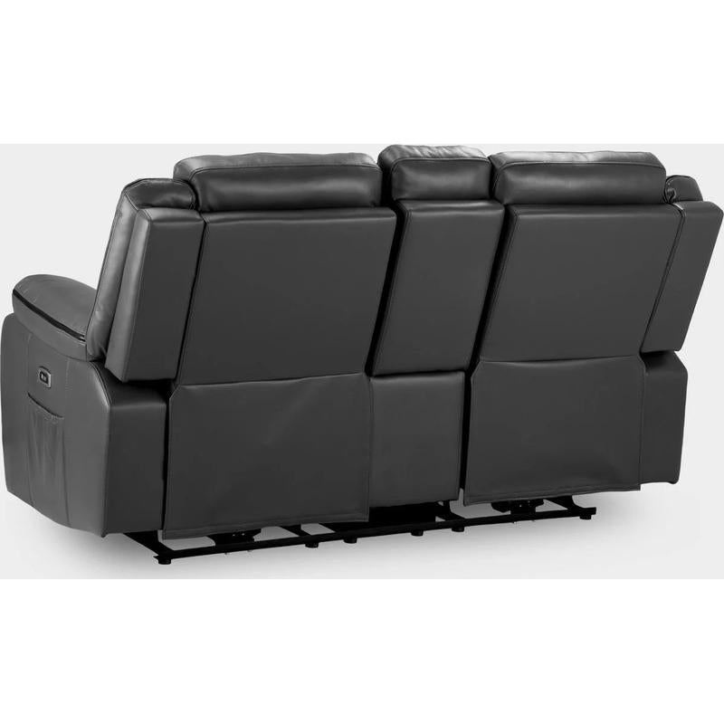 Harald Electric Recliner Sofa Black 2 Seater