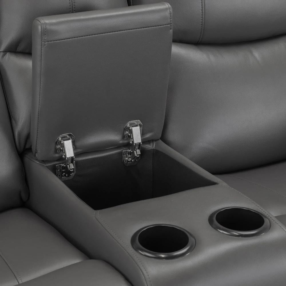 Harald Electric Recliner Sofa Black 2 Seater