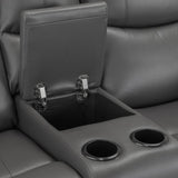 Harald Electric Recliner Sofa Black 2 Seater