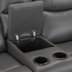 Harald Electric Recliner Sofa Black 2 Seater