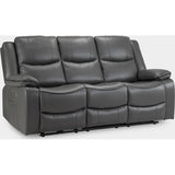 Harald Electric Recliner Sofa Grey 3 Seater