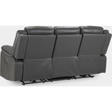 Harald Electric Recliner Sofa Grey 3 Seater