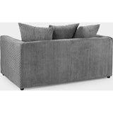 Harley Jumbo Grey 2 Seater Sofa