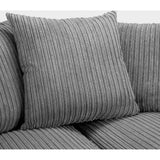 Harley Jumbo Grey 2 Seater Sofa