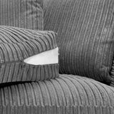 Harley Jumbo Grey 2 Seater Sofa
