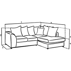 Harley Jumbo Sofa Right Hand Facing Corner