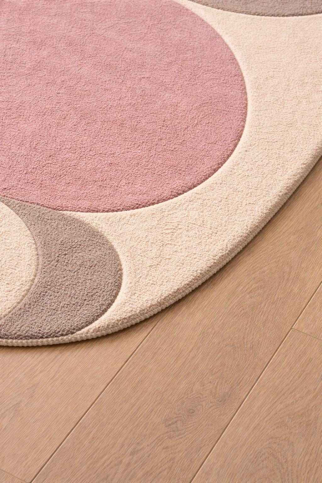 Geometric Designer Wool Rug – Hand Tufted Custom Shape Rug