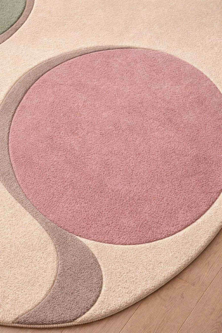 Geometric Designer Wool Rug – Hand Tufted Custom Shape Rug