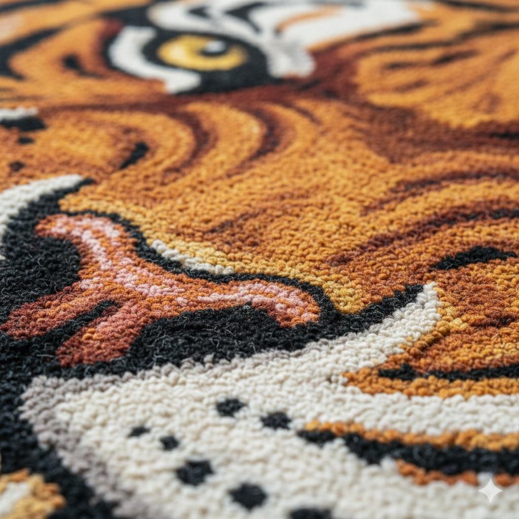 Tiger Wool Rug – Hand Tufted Modern Statement Area Rug – image 3