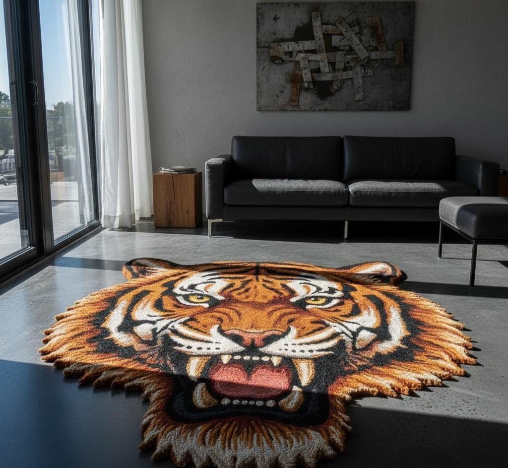 Tiger Wool Rug – Hand Tufted Modern Statement Area Rug – image 2