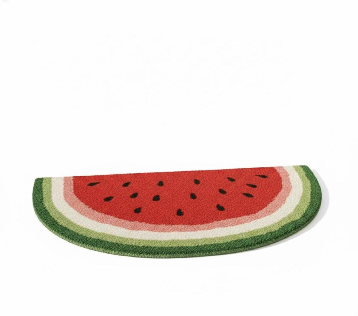 Red Watermelon Slice Rug – Hand Tufted Kawaii Kids' Wool Rug – image 9