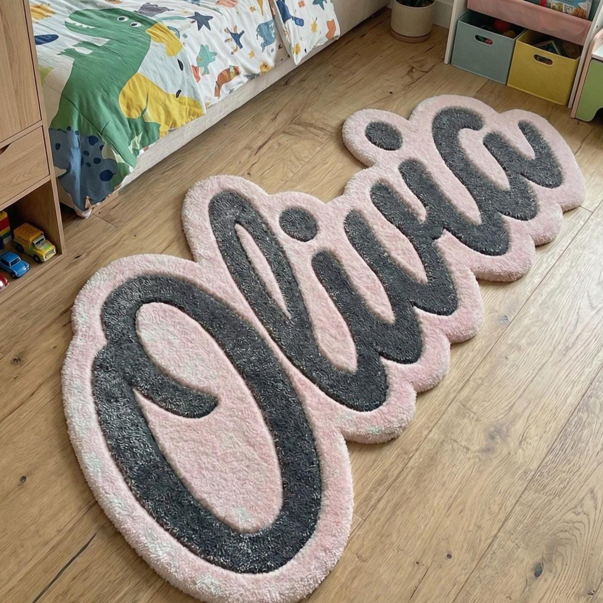 Custom Name Wool Rug – Hand Tufted Personalised Kids' Bedroom Rug – image 7