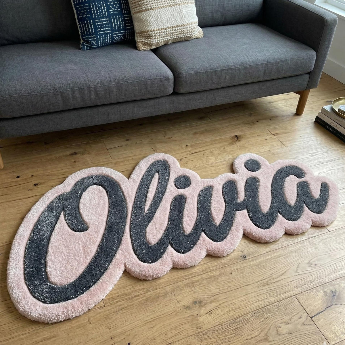 Custom Name Wool Rug – Hand Tufted Personalised Kids' Bedroom Rug – image 2