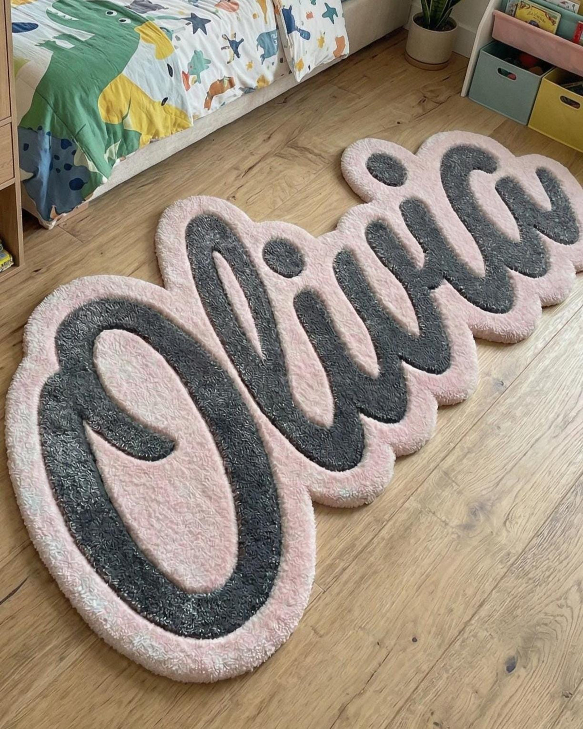 Custom Name Wool Rug – Hand Tufted Personalised Kids' Bedroom Rug – image 5