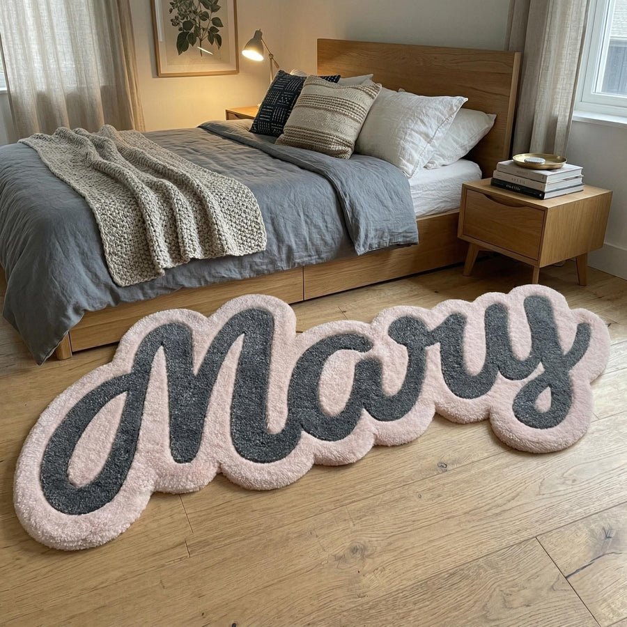 Personalised Name Rug – Hand Tufted Wool Nursery and Kids' Room Rug – image 1
