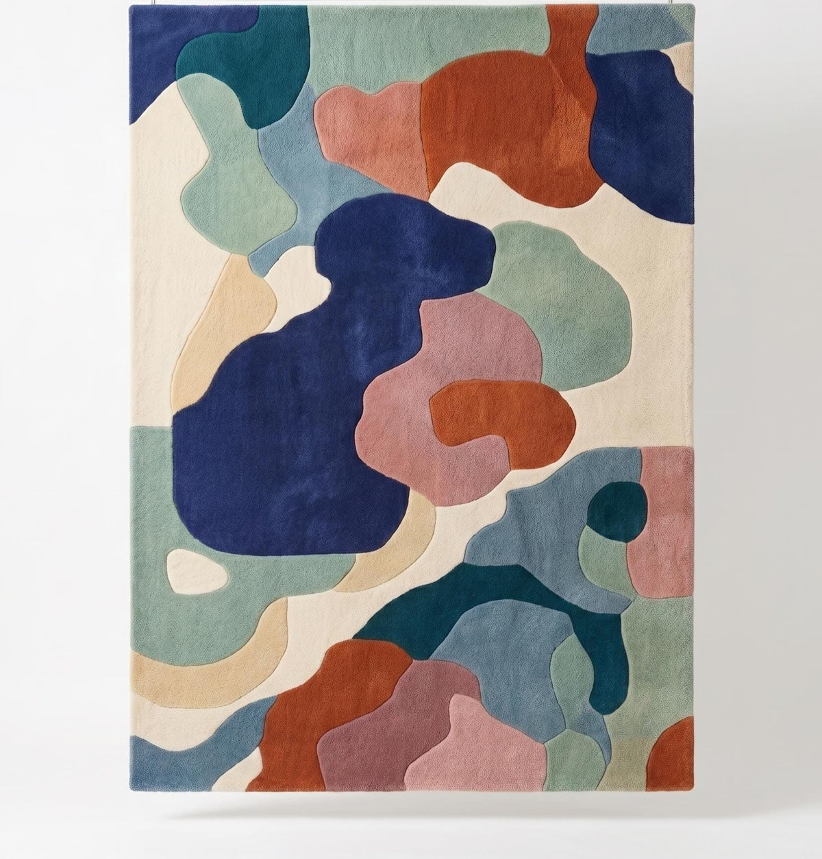 Colourful Abstract Wool Rug – Hand Tufted Designer Statement Rug – image 4