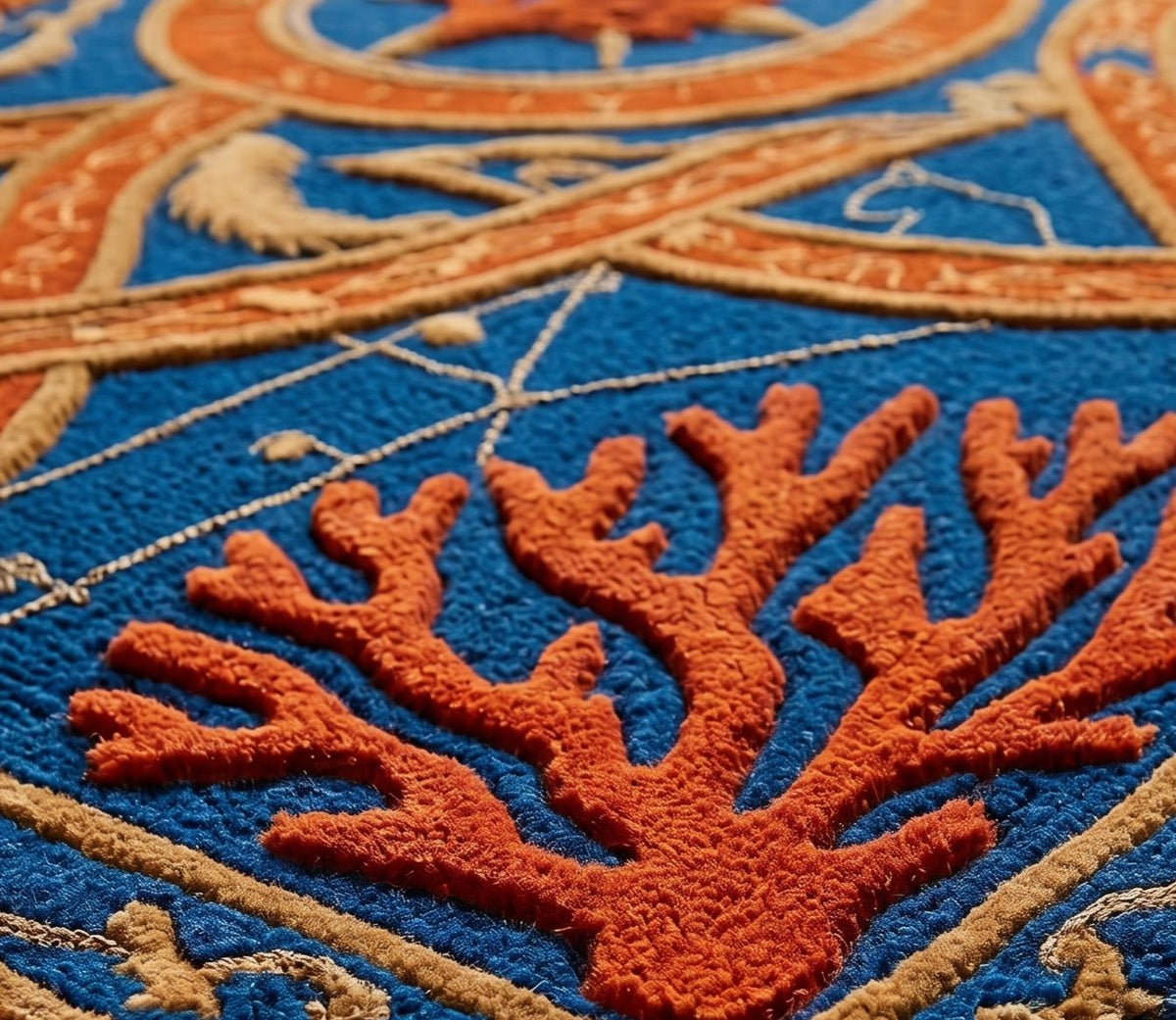 Celtic Knot Wool Rug – Hand Tufted Coastal Study and Library Rug – image 3