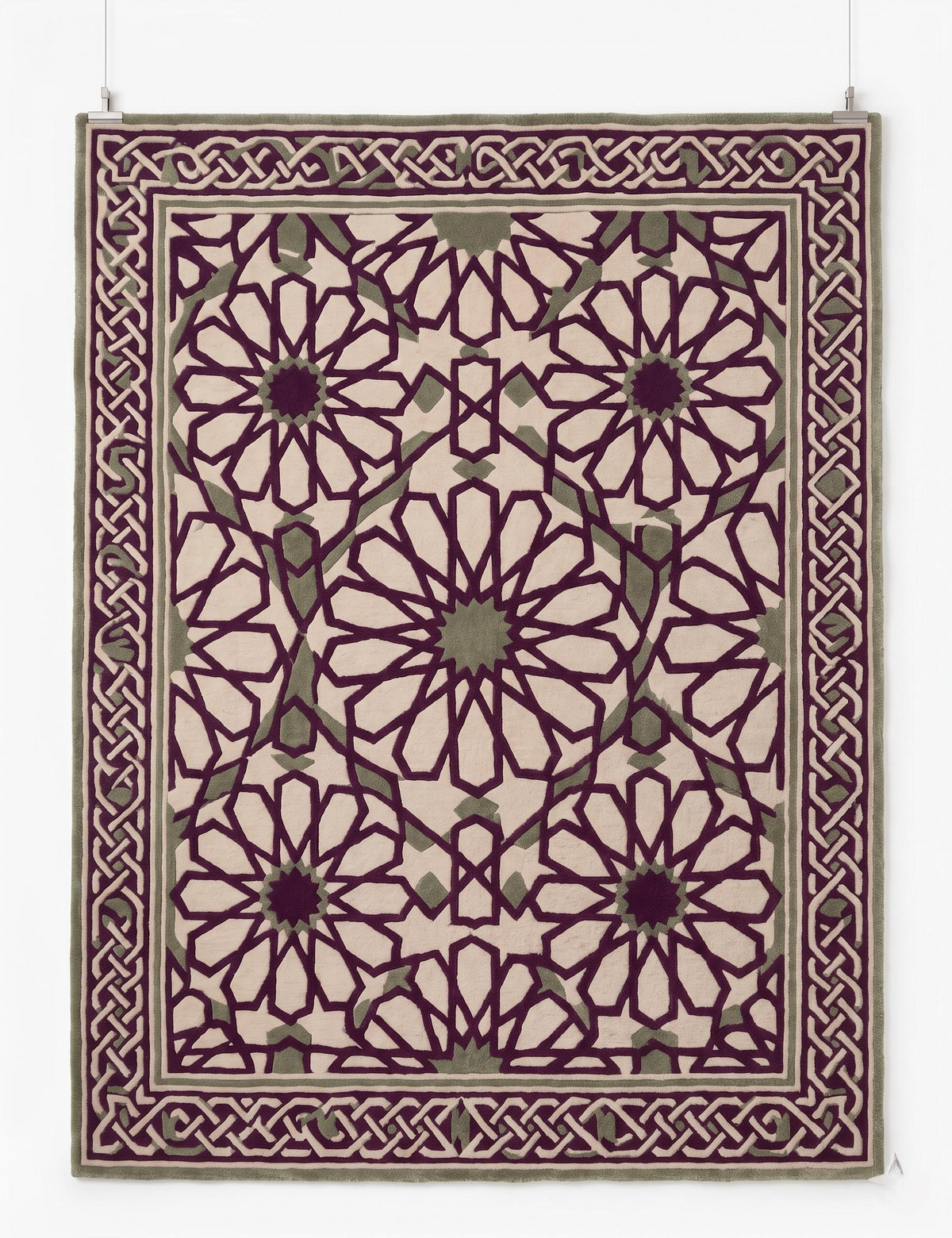 Floral Star Geometric Rug – Hand Tufted Designer Area Rug – image 5
