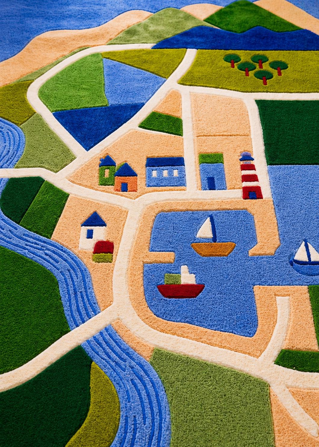 Modern Statement Wool Rug for Kids' Rooms – Hand Tufted Play Rug – image 3