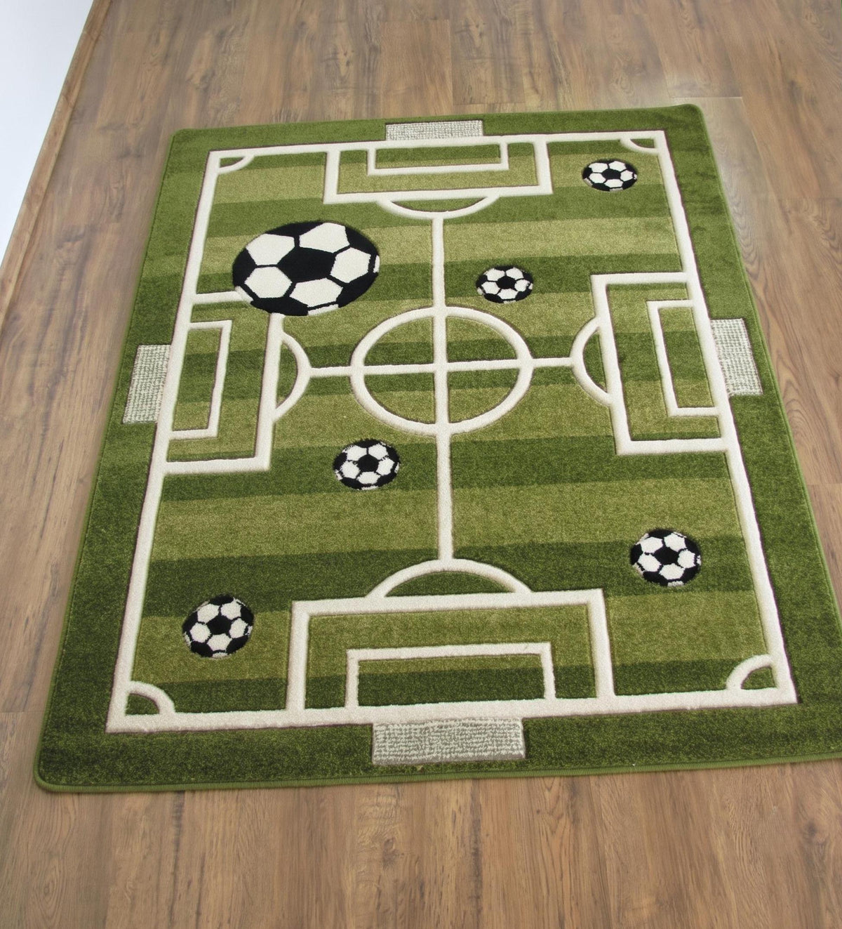 Football Pitch Rug – Hand Tufted Wool Kids' Playroom Rug – image 6