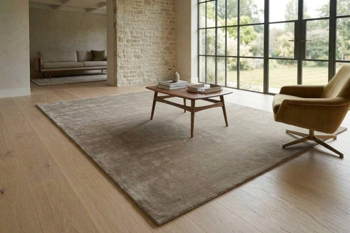 Neutral Beige Textured Wool Rug – Hand Tufted Modern Minimalist Rug – image 5