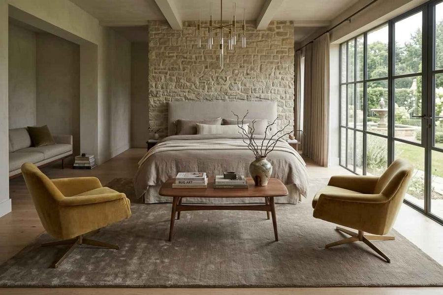Neutral Beige Textured Wool Rug – Hand Tufted Modern Minimalist Rug