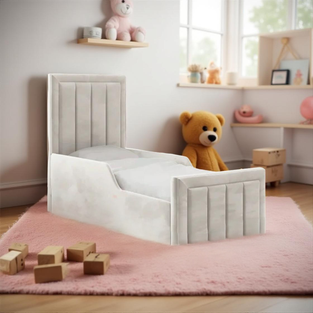 Bellemave Upholstered Fabric Kids Bed