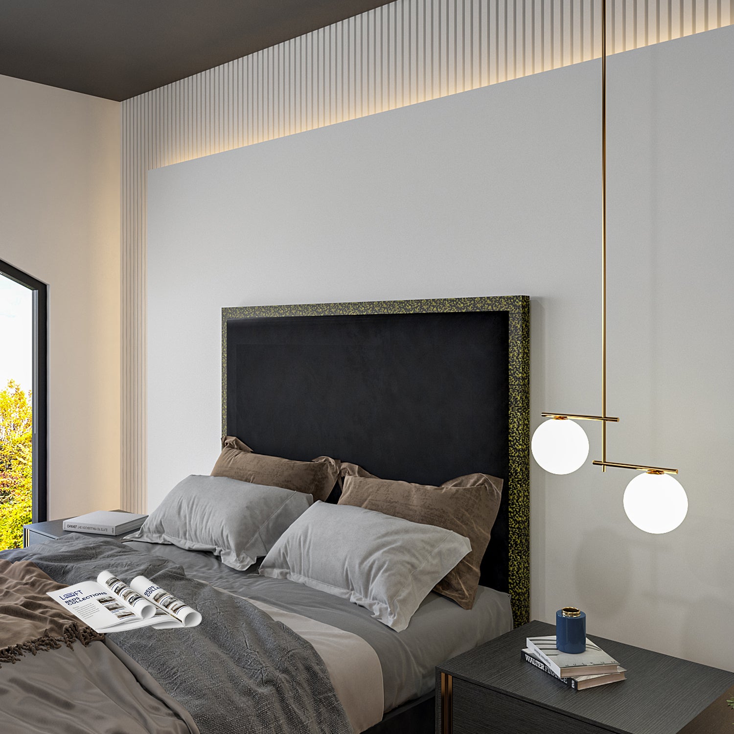 Madrid Upholstered Electric Media  TV Bed Frame