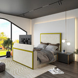 Madrid Upholstered Electric Media  TV Bed Frame