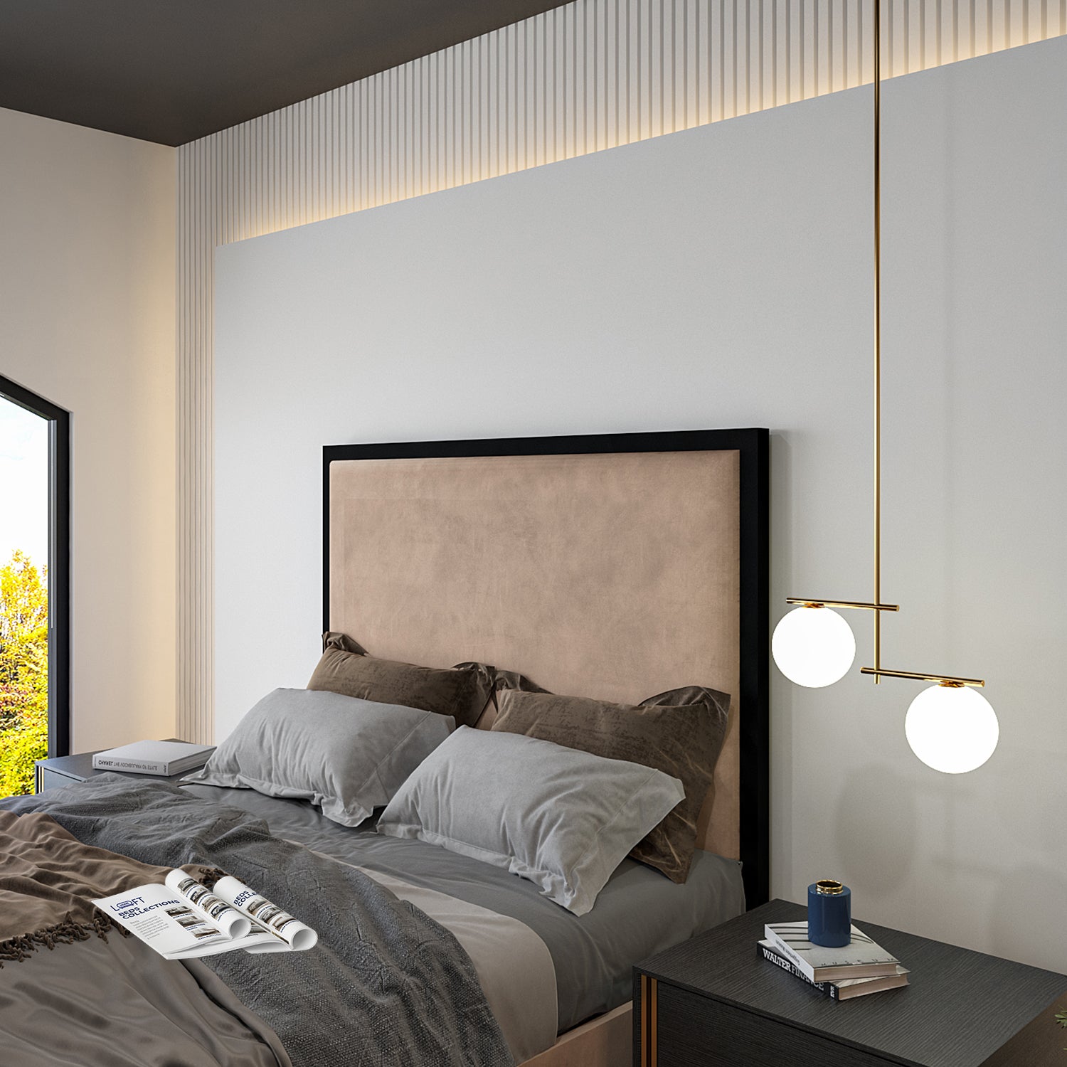 Madrid Upholstered Electric Media  TV Bed Frame